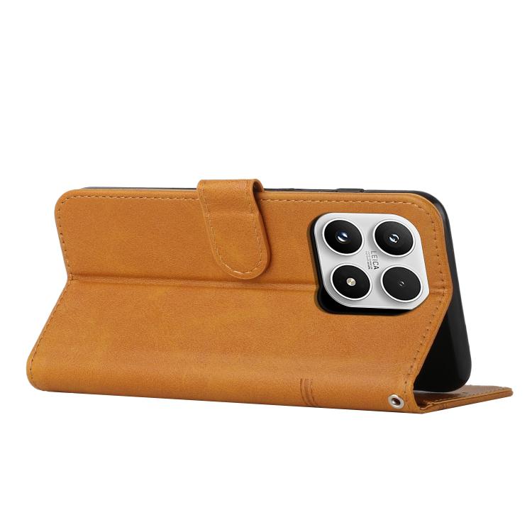 For Xiaomi 17 Stitching Calf Texture Buckle Leather Phone Case