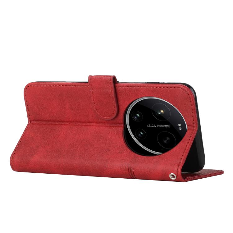 For Xiaomi 17 Ultra Stitching Calf Texture Buckle Leather Phone Case