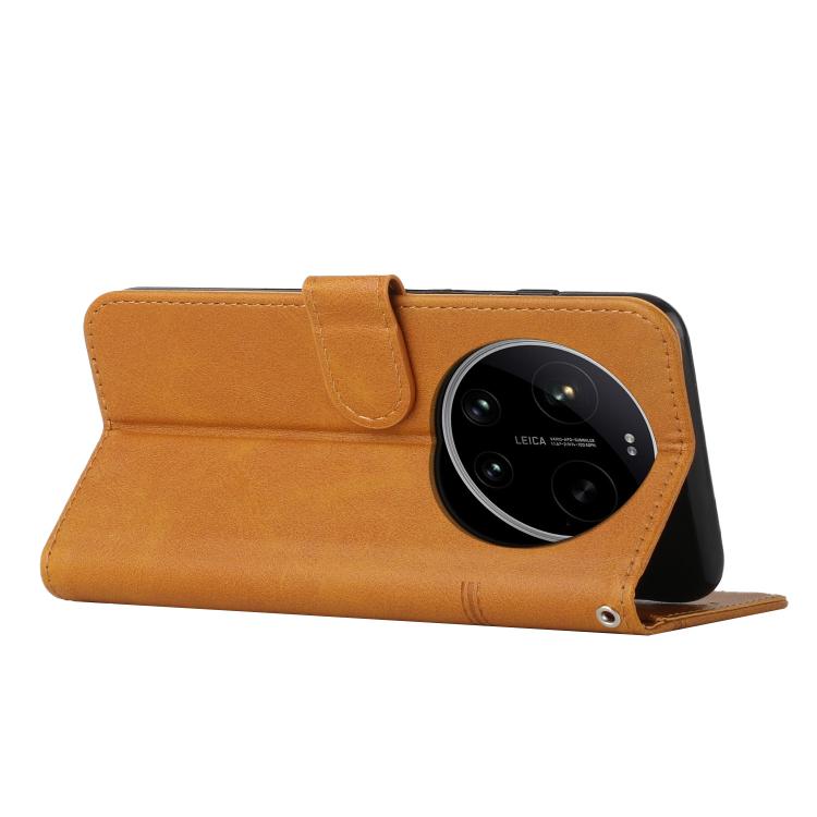 For Xiaomi 17 Ultra Stitching Calf Texture Buckle Leather Phone Case
