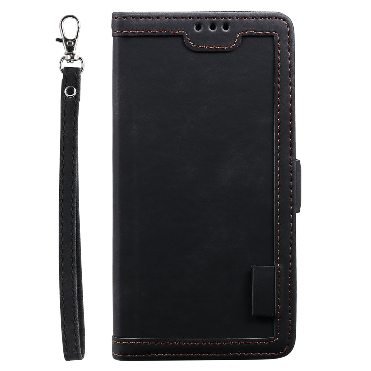 For Samsung Galaxy S25 Ultra 5G Retro Splicing Horizontal Flip Leather Phone Case