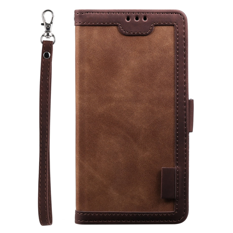 For Samsung Galaxy S25 Ultra 5G Retro Splicing Horizontal Flip Leather Phone Case