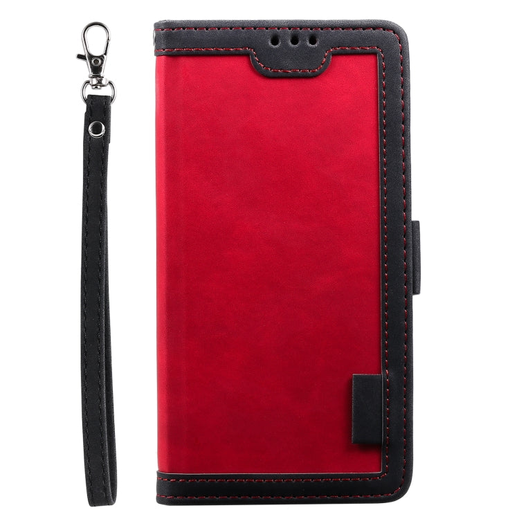 For Samsung Galaxy S25 Ultra 5G Retro Splicing Horizontal Flip Leather Phone Case