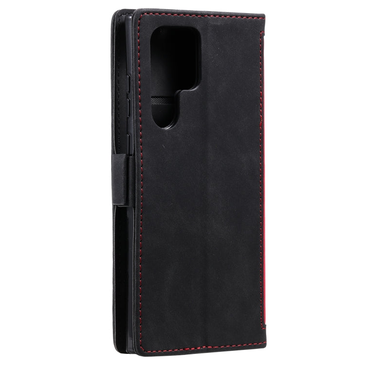 For Samsung Galaxy S25 Ultra 5G Retro Splicing Horizontal Flip Leather Phone Case