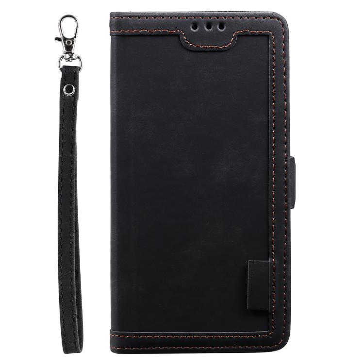 For Samsung Galaxy S25 FE 5G Retro Splicing Horizontal Flip Leather Phone Case