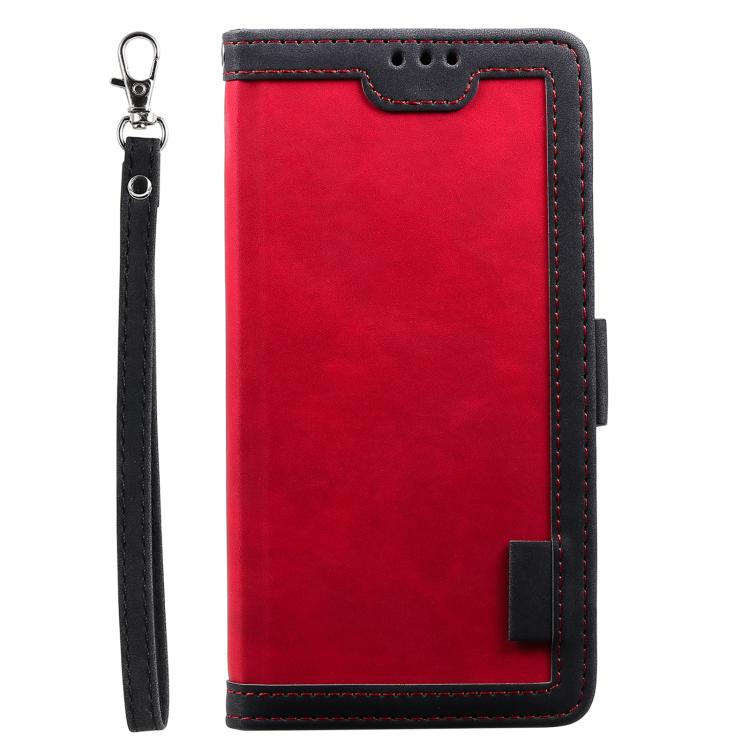 For Samsung Galaxy S25 FE 5G Retro Splicing Horizontal Flip Leather Phone Case