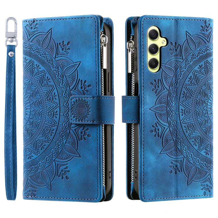 For Samsung Galaxy S26 5G Multi-Card Totem Zipper Leather Phone Case