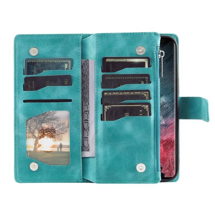 For Samsung Galaxy S26 Ultra 5G Multi-Card Totem Zipper Leather Phone Case