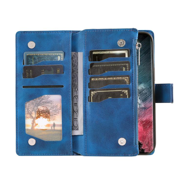 For Samsung Galaxy S26 Ultra 5G Multi-Card Totem Zipper Leather Phone Case
