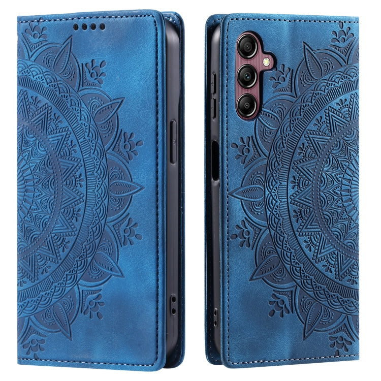 For Samsung Galaxy S25 5G Totem Embossed Magnetic Leather Phone Case