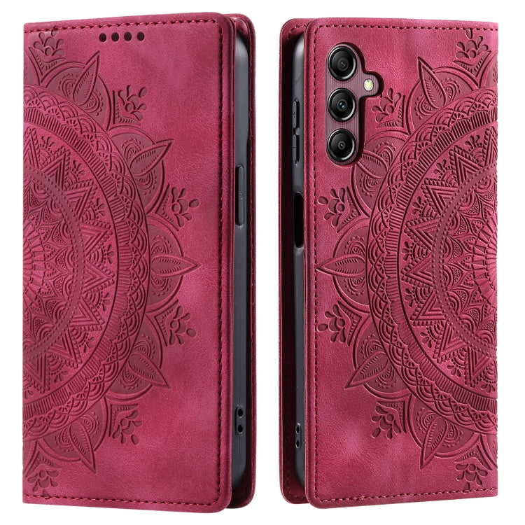 For Samsung Galaxy S25+ 5G Totem Embossed Magnetic Leather Phone Case