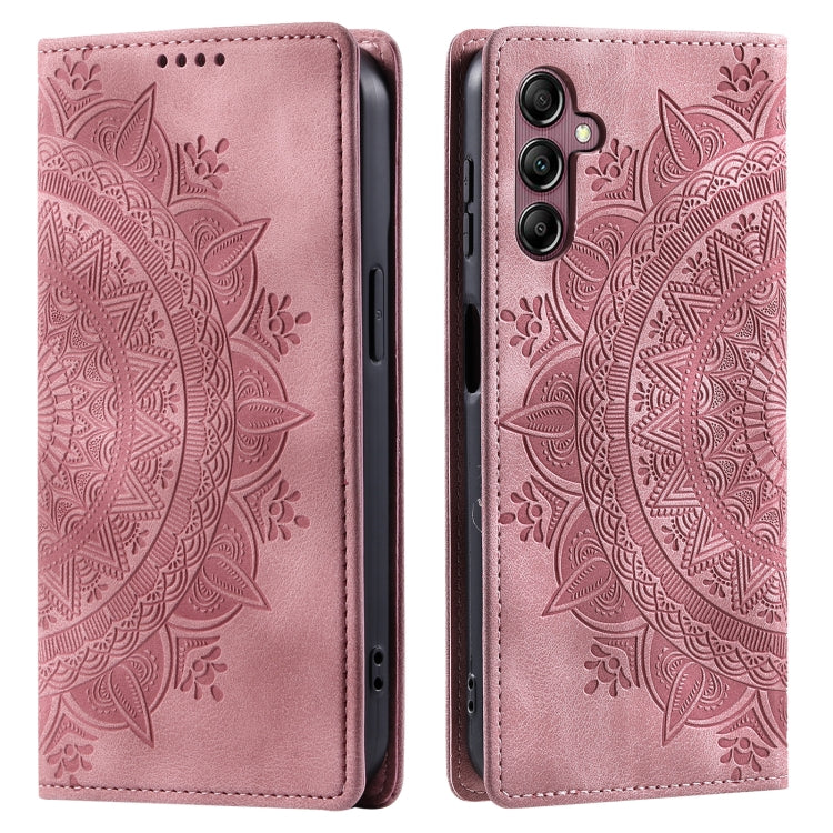 For Samsung Galaxy S25+ 5G Totem Embossed Magnetic Leather Phone Case