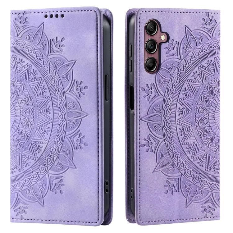 For Samsung Galaxy S25+ 5G Totem Embossed Magnetic Leather Phone Case