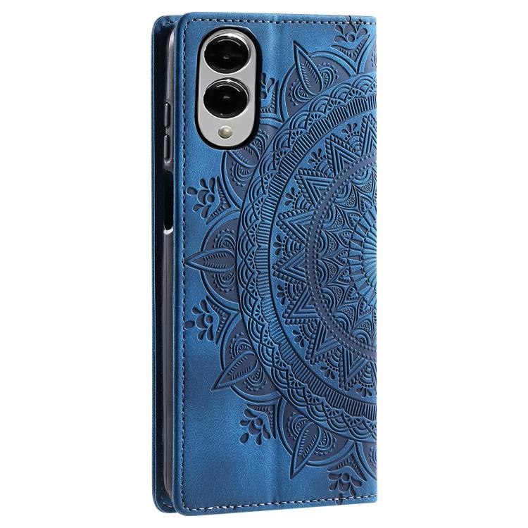 For Samsung Galaxy S25 Edge 5G Totem Embossed Magnetic Leather Phone Case