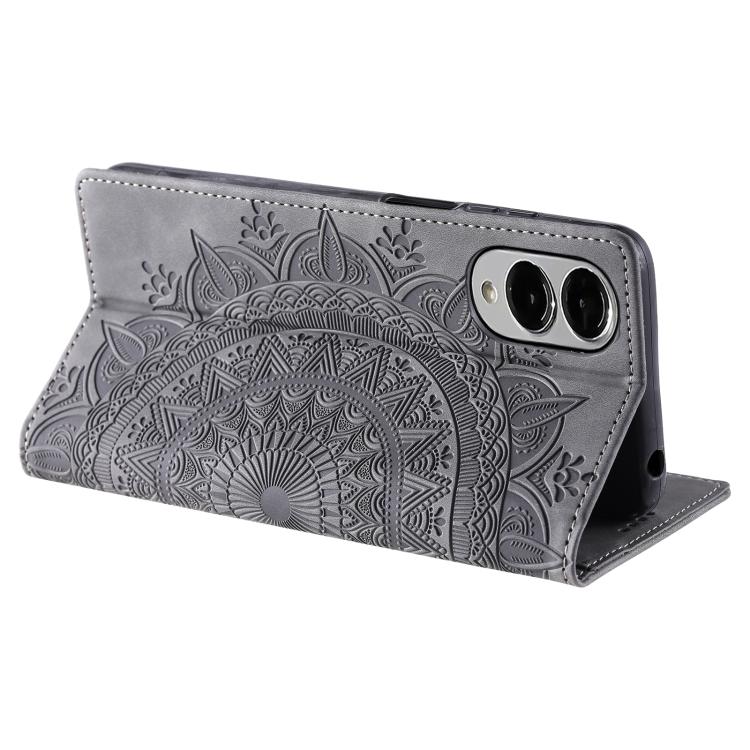 For Samsung Galaxy S25 Edge 5G Totem Embossed Magnetic Leather Phone Case
