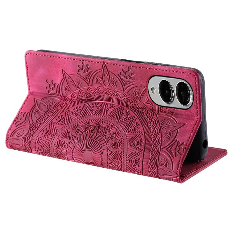 For Samsung Galaxy S25 Edge 5G Totem Embossed Magnetic Leather Phone Case