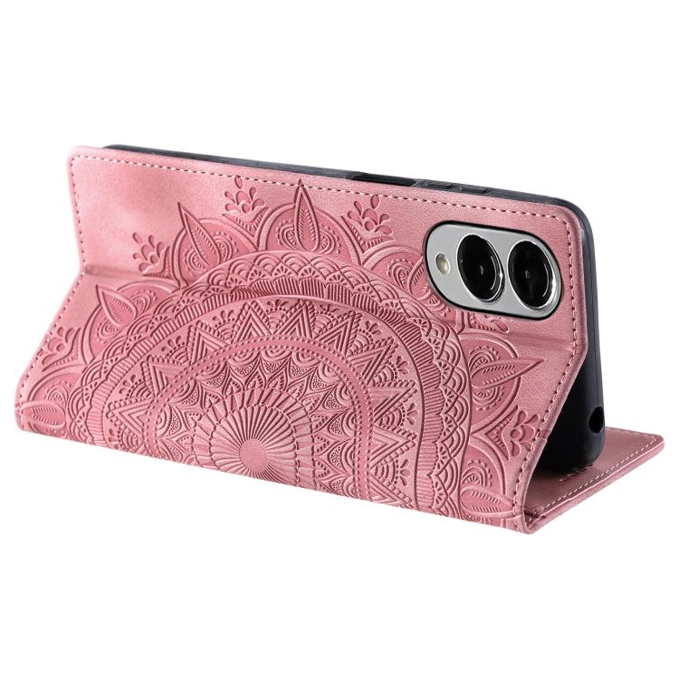 For Samsung Galaxy S25 Edge 5G Totem Embossed Magnetic Leather Phone Case