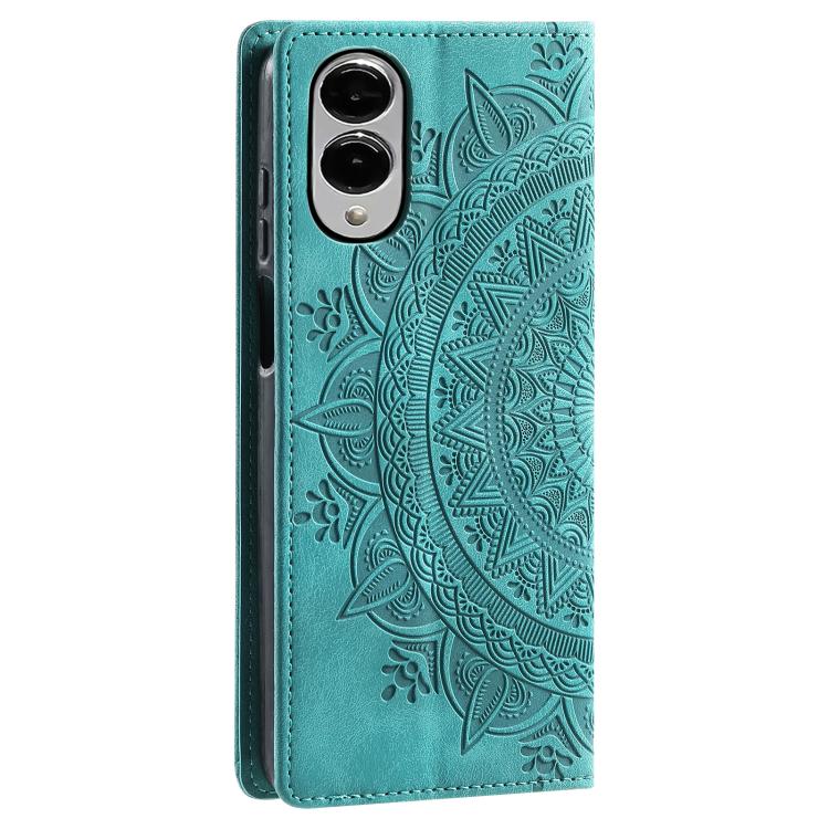 For Samsung Galaxy S25 Edge 5G Totem Embossed Magnetic Leather Phone Case