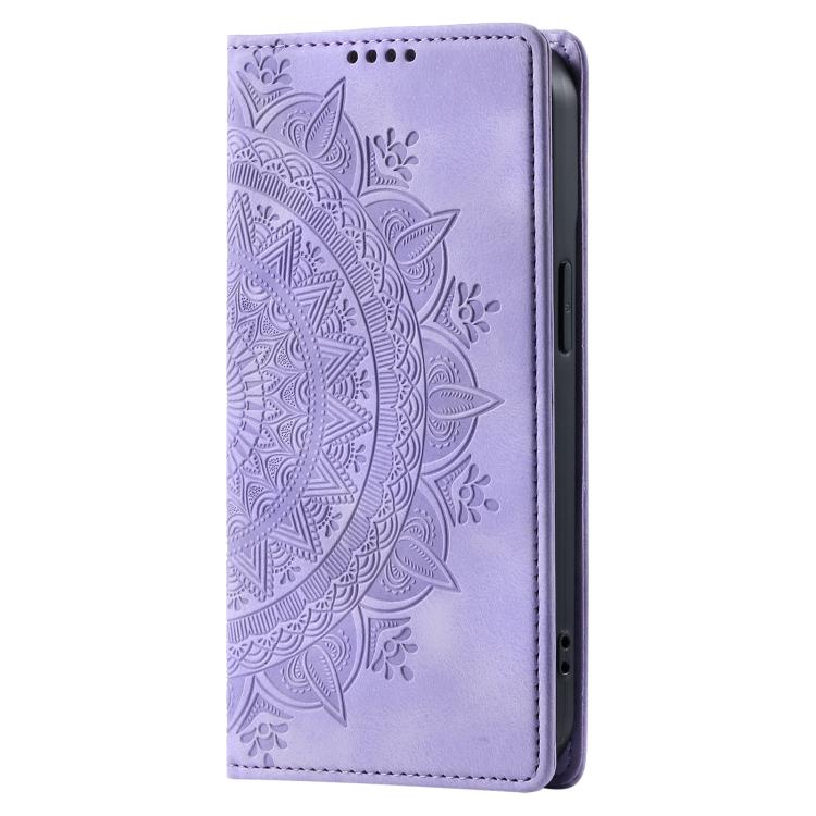 For Samsung Galaxy S25 Edge 5G Totem Embossed Magnetic Leather Phone Case