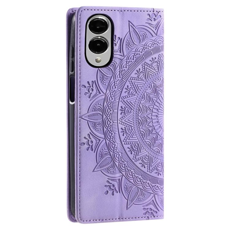 For Samsung Galaxy S25 Edge 5G Totem Embossed Magnetic Leather Phone Case