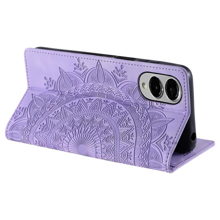 For Samsung Galaxy S25 Edge 5G Totem Embossed Magnetic Leather Phone Case