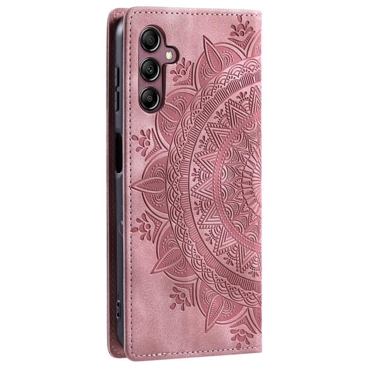 For Samsung Galaxy S25 FE 5G Totem Embossed Magnetic Leather Phone Case