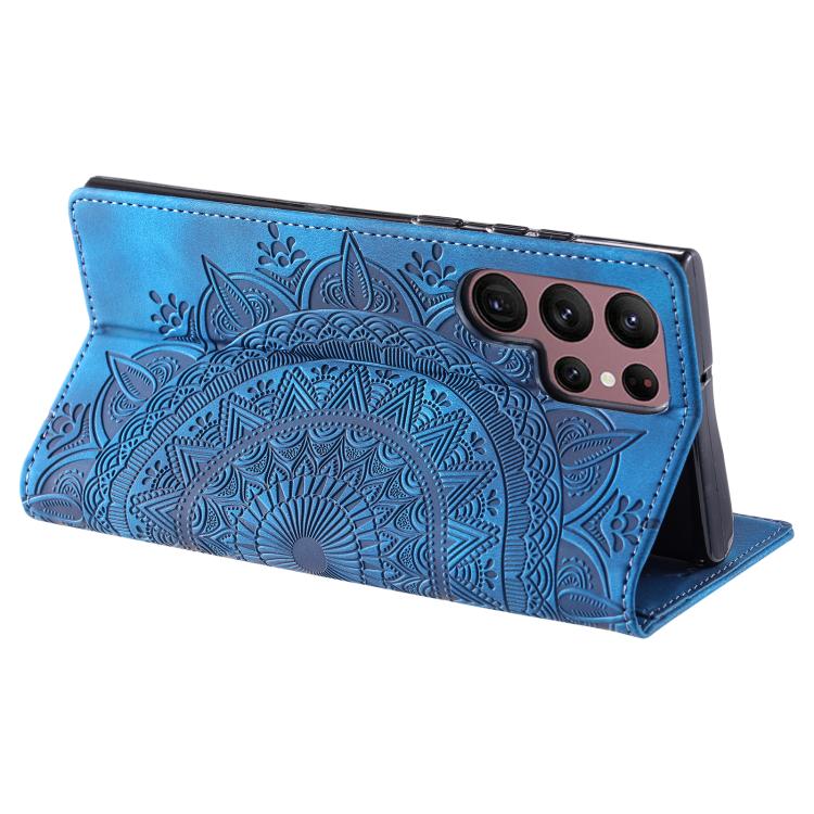 For Samsung Galaxy S26 Ultra 5G Totem Embossed Magnetic Leather Phone Case