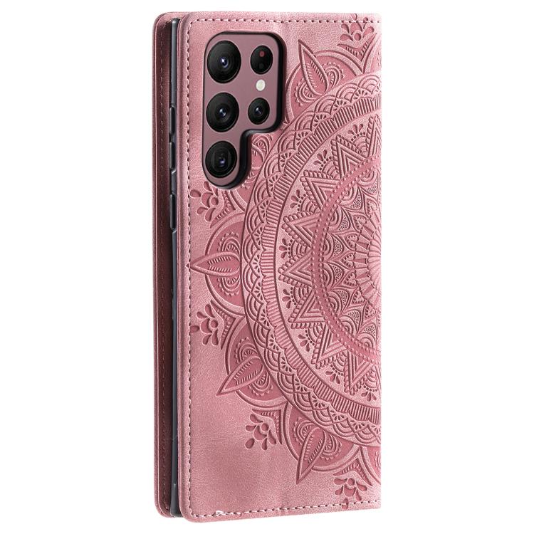 For Samsung Galaxy S26 Ultra 5G Totem Embossed Magnetic Leather Phone Case