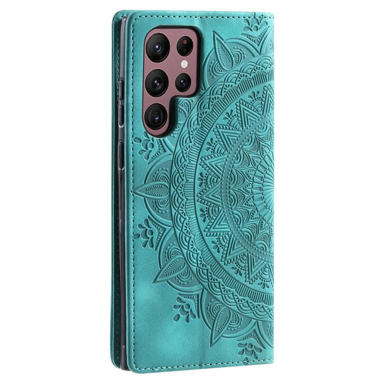 For Samsung Galaxy S26 Ultra 5G Totem Embossed Magnetic Leather Phone Case