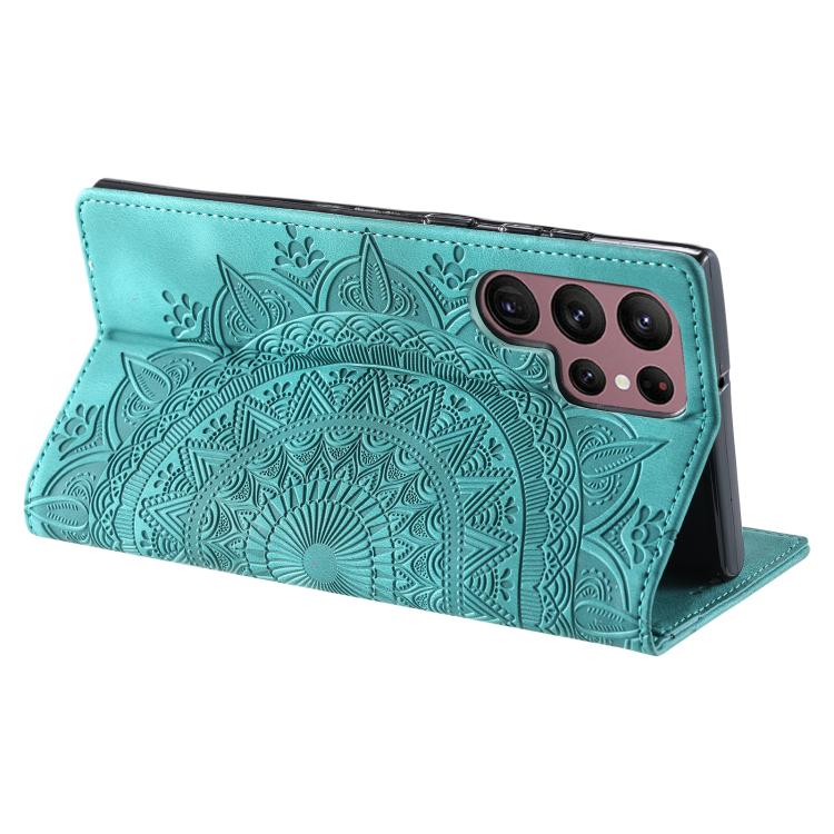 For Samsung Galaxy S26 Ultra 5G Totem Embossed Magnetic Leather Phone Case
