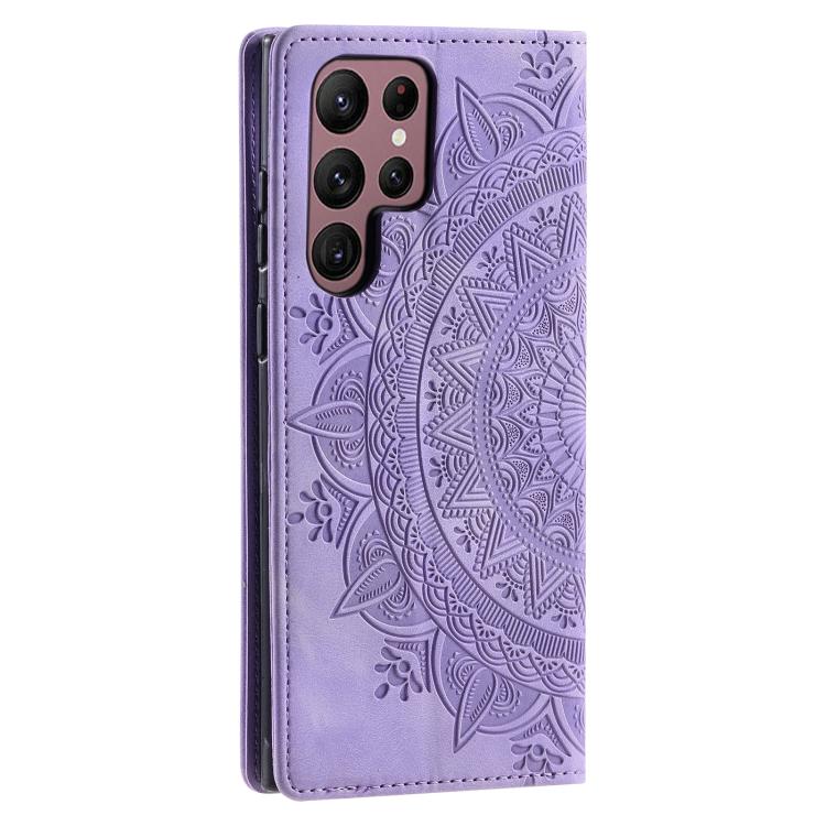 For Samsung Galaxy S26 Ultra 5G Totem Embossed Magnetic Leather Phone Case