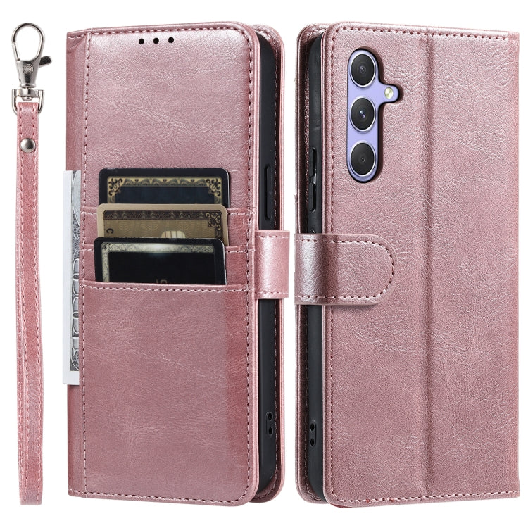 For Samsung Galaxy S25+ 5G Simple 6-Card Wallet Leather Phone Case