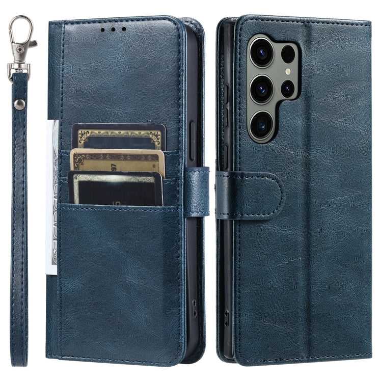 For Samsung Galaxy S25 Ultra 5G Simple 6-Card Wallet Leather Phone Case