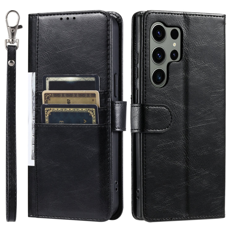 For Samsung Galaxy S25 Ultra 5G Simple 6-Card Wallet Leather Phone Case