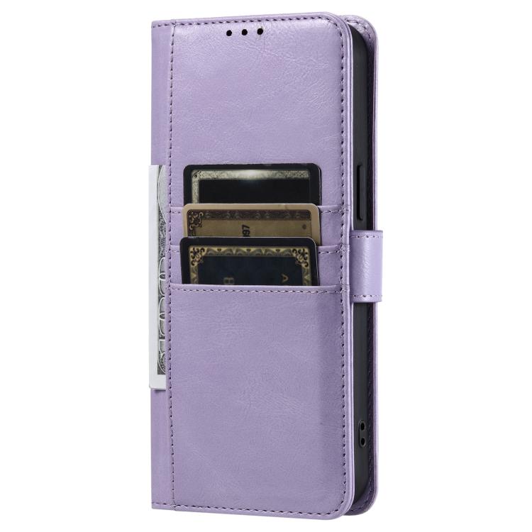 For Samsung Galaxy S25 FE 5G Simple 6-Card Wallet Leather Phone Case