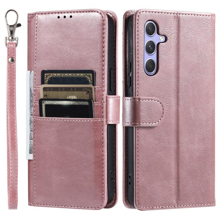 For Samsung Galaxy S26+ 5G Simple 6-Card Wallet Leather Phone Case