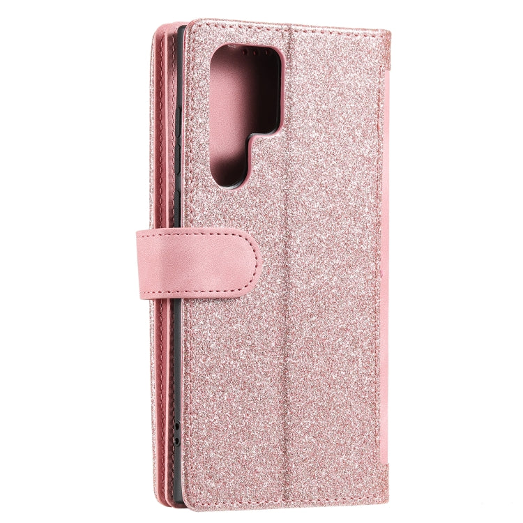 For Samsung Galaxy S25 Ultra 5G Nine Card Zipper Bag Leather Phone Case with Lanyard