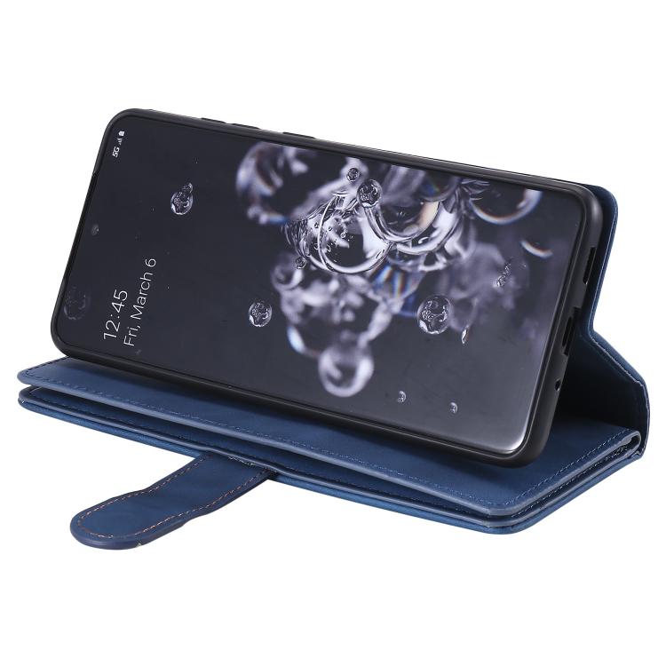 For Samsung Galaxy S26 Ultra 5G Nine Card Zipper Bag Leather Phone Case with Lanyard