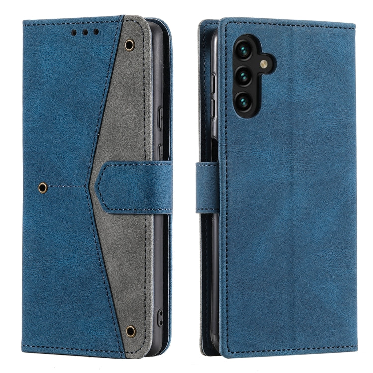 For Samsung Galaxy S25 5G Nail Skin Feel Stitching Calf Texture Leather Phone Case