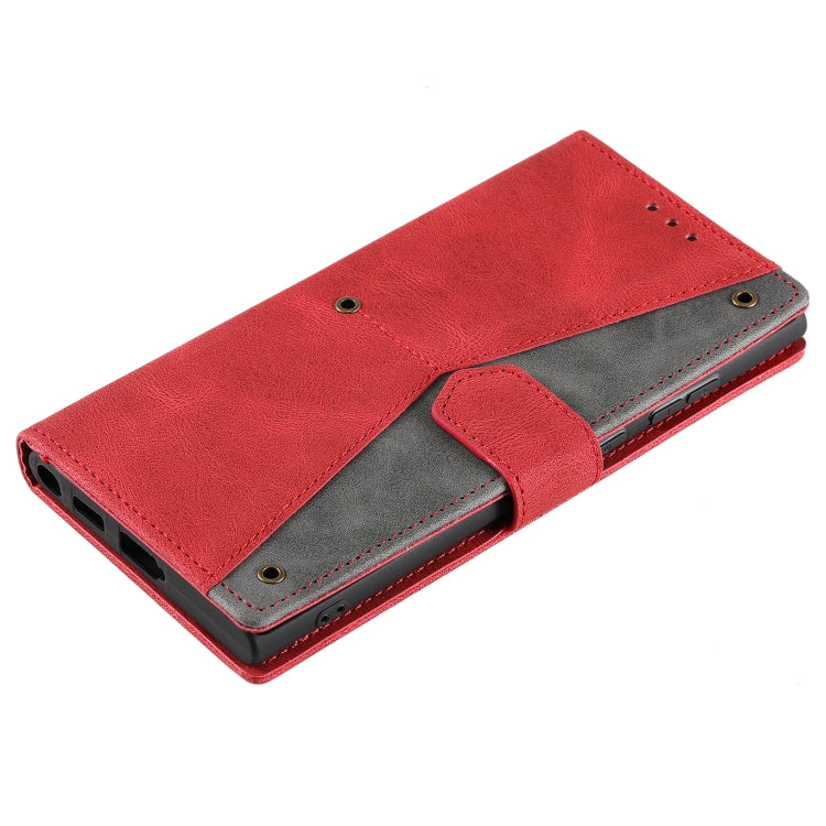 For Samsung Galaxy S25 Ultra 5G Nail Skin Feel Stitching Calf Texture Leather Phone Case