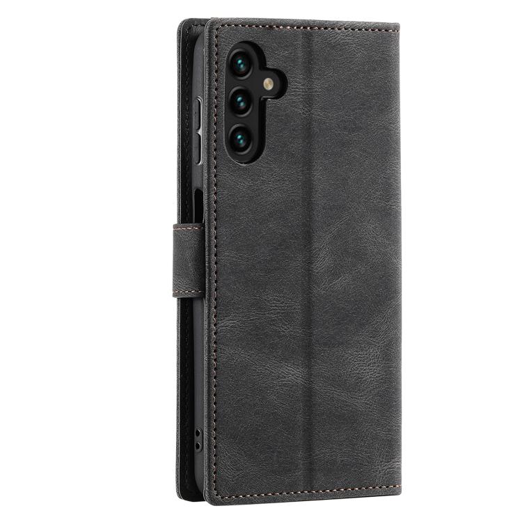 For Samsung Galaxy S25 FE 5G Nail Skin Feel Stitching Calf Texture Leather Phone Case