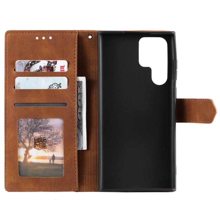 For Samsung Galaxy S26 Ultra 5G Nail Skin Feel Stitching Calf Texture Leather Phone Case