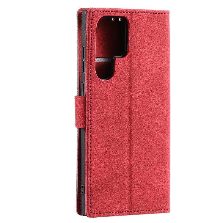 For Samsung Galaxy S26 Ultra 5G Nail Skin Feel Stitching Calf Texture Leather Phone Case