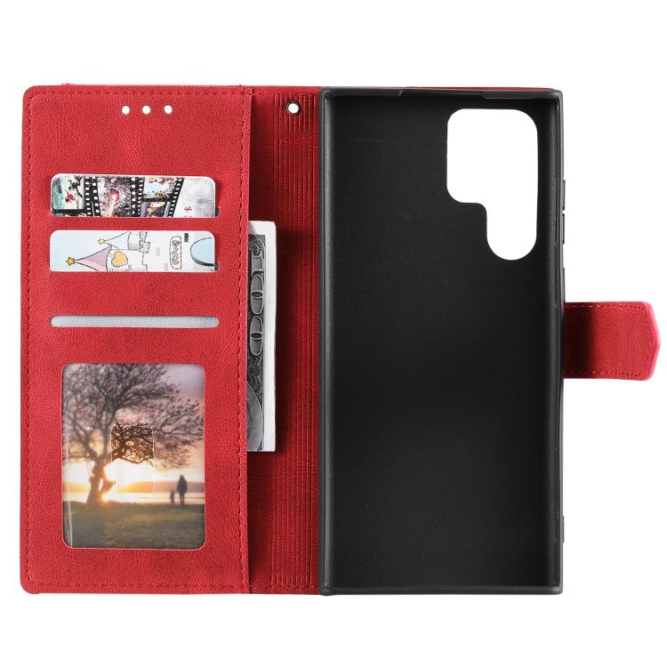 For Samsung Galaxy S26 Ultra 5G Nail Skin Feel Stitching Calf Texture Leather Phone Case