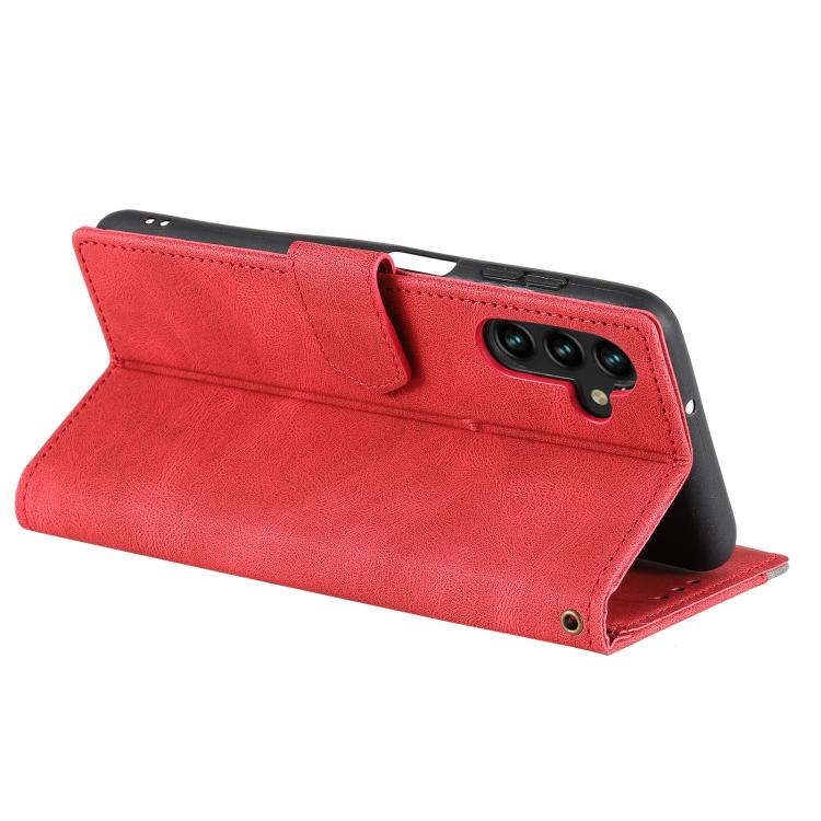 For Samsung Galaxy S26+ 5G Nail Skin Feel Stitching Calf Texture Leather Phone Case