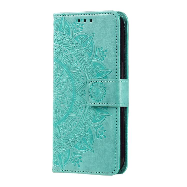 For Samsung Galaxy S25 Edge 5G Totem Flower Embossed Leather Phone Case with Lanyard