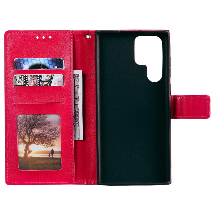 For Samsung Galaxy S26 Ultra 5G Totem Flower Embossed Leather Phone Case with Lanyard