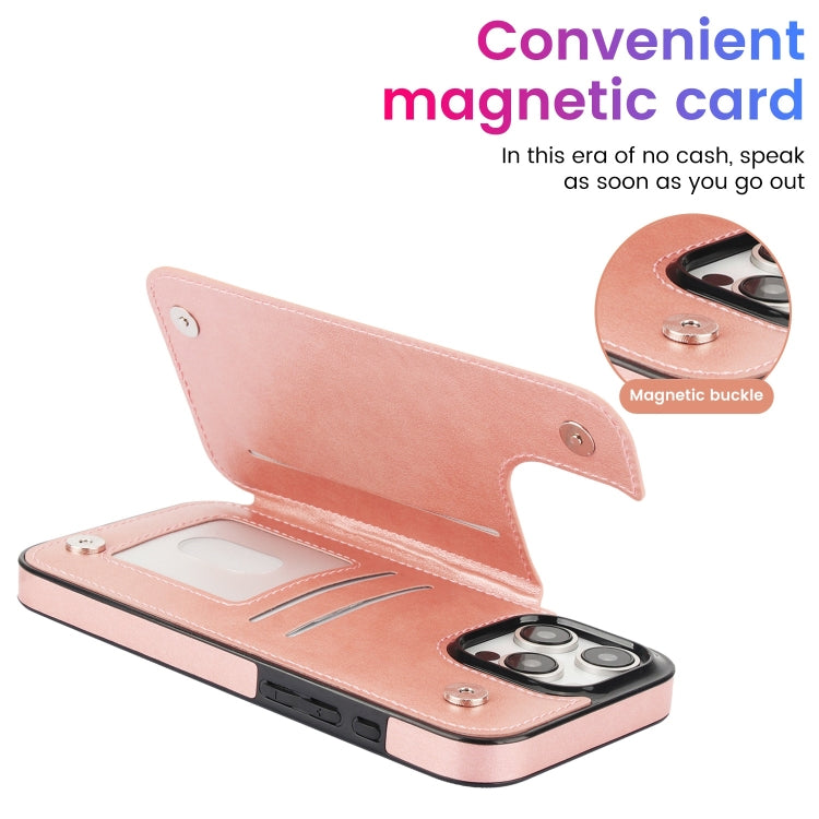 For iPhone 16 Pro Max Double Buckle Mandala Leather Wallet Back Cover Phone Case