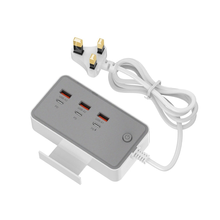 CY-PC02 35W 6-Port Multifunctional Desktop Charger with Holder