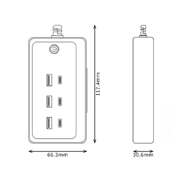 CY-PC02 35W 6-Port Multifunctional Desktop Charger with Holder
