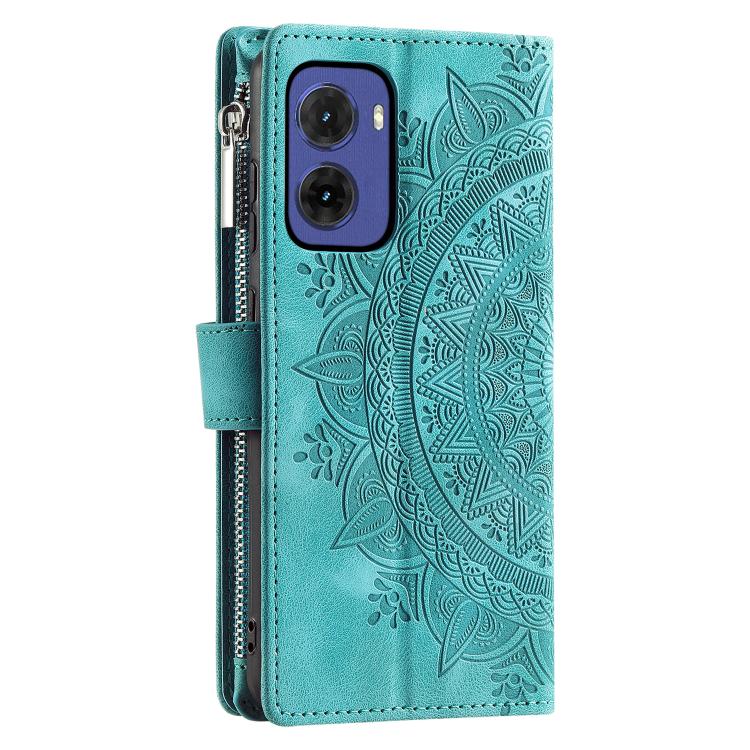For Motorola Moto G05 Multi-Card Totem Zipper Leather Phone Case